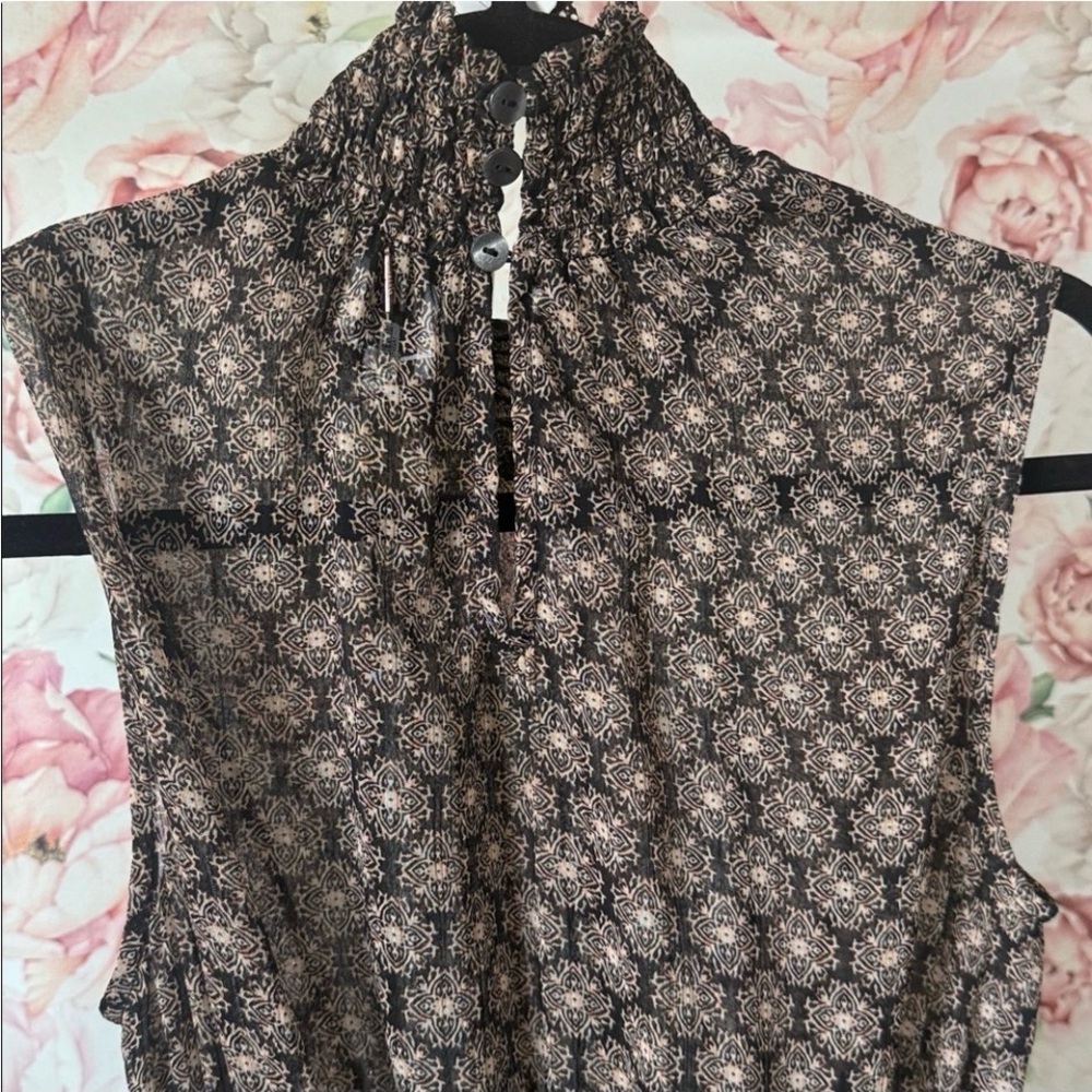 Misa Los Angeles Black and Brown High Low Dress- NWOT - Picture 7 of 8